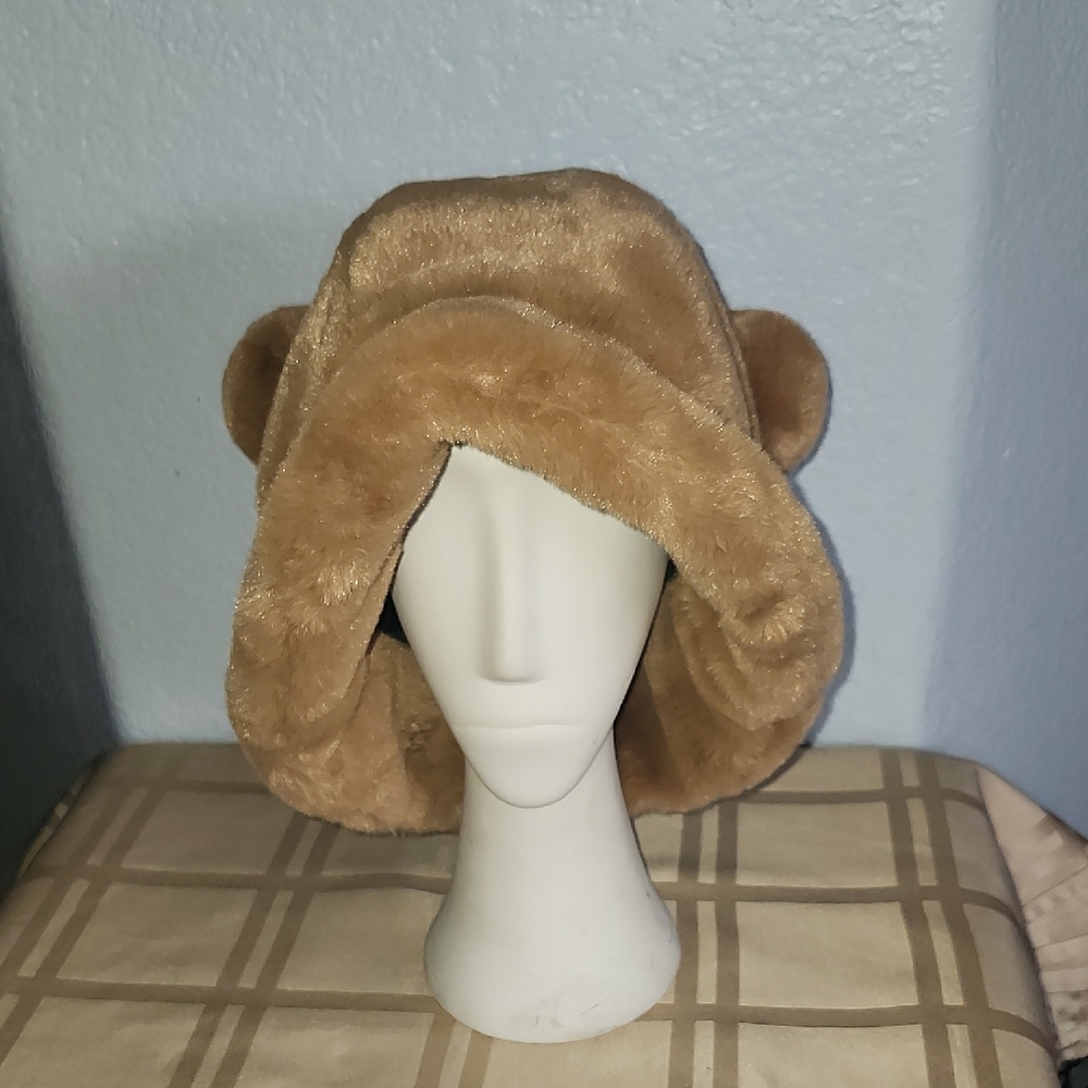Cozy Brown Bear Ear Kids Hat